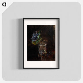 アートポスター-Bouquet of Violets in a Vase - アンリ ド トゥールーズ ロートレック Poster.