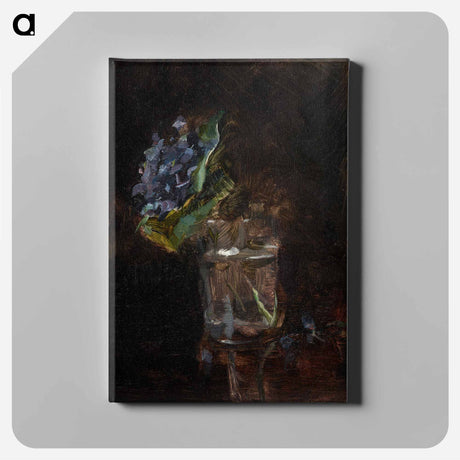 アートパネル-Bouquet of Violets in a Vase - アンリ ド トゥールーズ ロートレック Canvas.