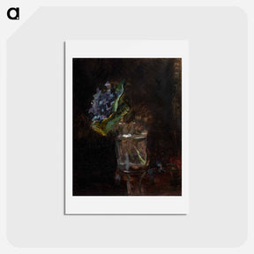 アートポストカード-Bouquet of Violets in a Vase - アンリ ド トゥールーズ ロートレック Postcard.