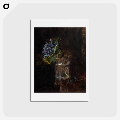 アートポストカード-Bouquet of Violets in a Vase - アンリ ド トゥールーズ ロートレック Postcard.