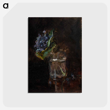 アートポストカード-Bouquet of Violets in a Vase - アンリ ド トゥールーズ ロートレック Postcard.