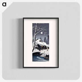 アートポスター-Moonlight on Snow - 高橋 宏明 Poster.