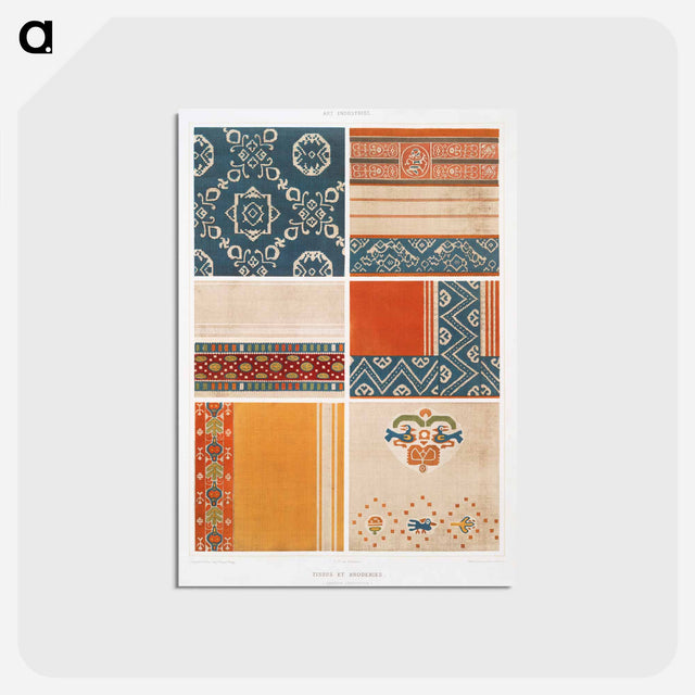 アートポストカード-Egyptian Fabrics and Embroidery
 - エジプト美術史 Postcard.