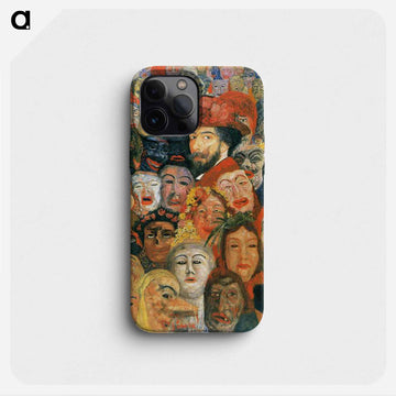 Self-Portrait with Masks - ジェームズ アンソール Phone Case.