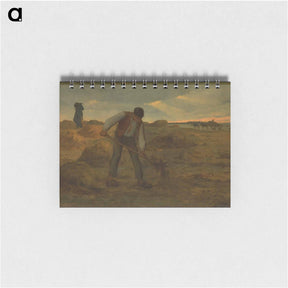 アートメモ帳-Peasant Spreading Manure - ジャン フランソワ ミレー Memo.