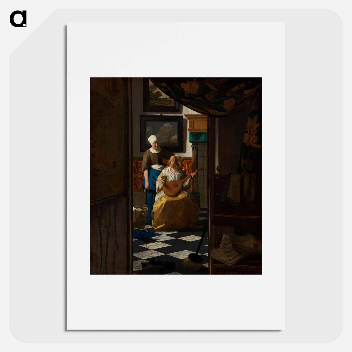 The Love Letter - Johannes Vermeer Poster.