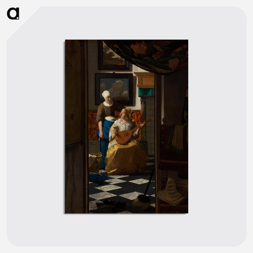 The Love Letter - ヨハネス フェルメール Postcard.