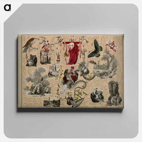 アートパネル-Victorian Blood Book
 - ジョン ビングリー ガーランド Canvas.