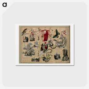アートポストカード-Victorian Blood Book
 - ジョン ビングリー ガーランド Postcard.