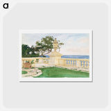 アートポストカード-Terrace, Vizcaya - ジョン シンガー サージェント Postcard.