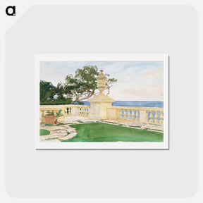 アートポストカード-Terrace, Vizcaya - ジョン シンガー サージェント Postcard.