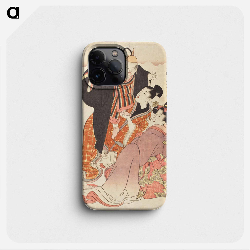 Ōtomo no Kuronushi - 喜多川 歌麿 Phone Case.