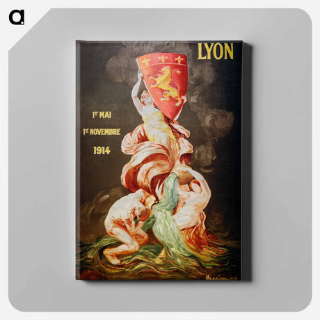 アートパネル-Lyon international exhibition print by Leonetto Cappiello - レオネット カピエッロ Canvas.