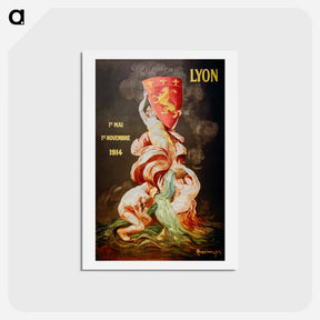 アートポストカード-Lyon international exhibition print by Leonetto Cappiello - レオネット カピエッロ Postcard.