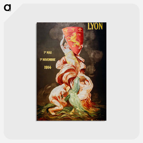 アートポストカード-Lyon international exhibition print by Leonetto Cappiello - レオネット カピエッロ Postcard.