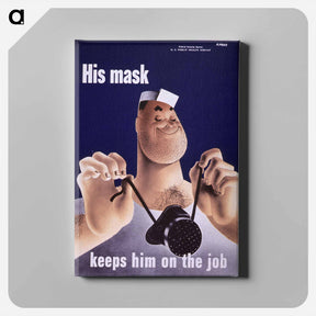 アートパネル-Man Holding a Mask
 - 国立医学図書館 Canvas.