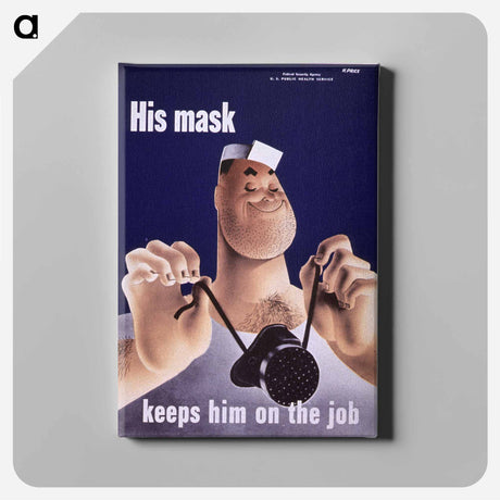 アートパネル-Man Holding a Mask
 - 国立医学図書館 Canvas.