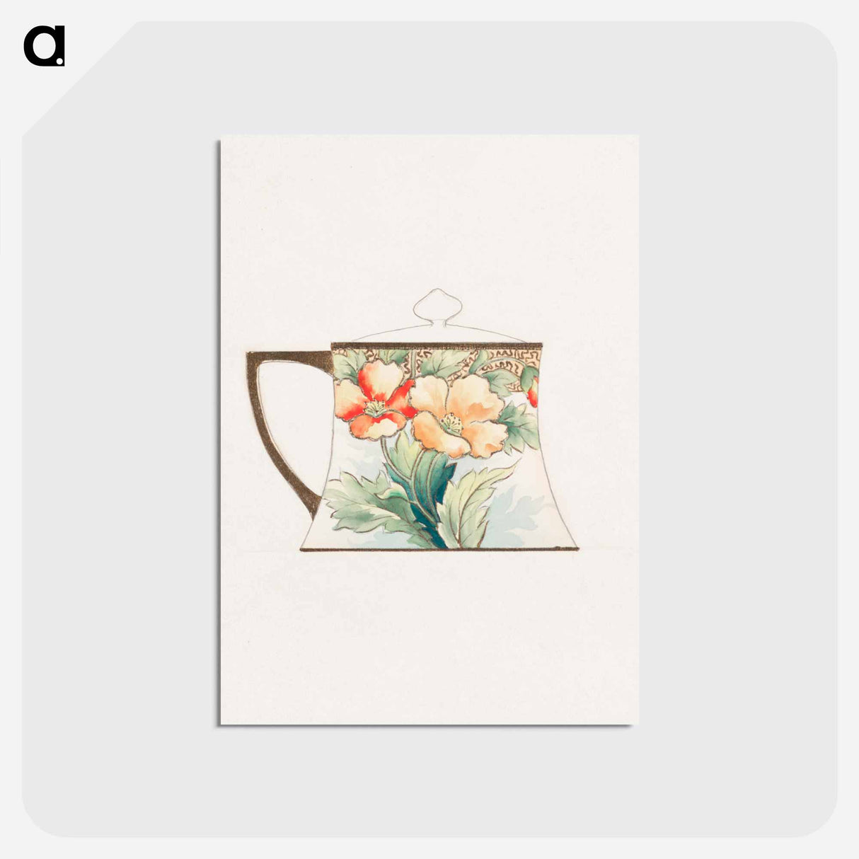 アートポストカード-Sugar Bowl Design
 - ノリタケ工場 Postcard.
