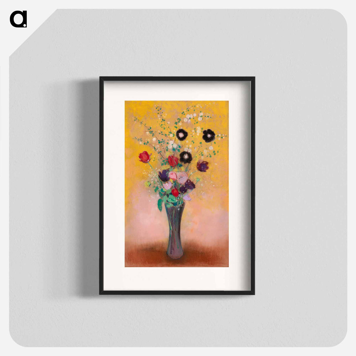 Vase of Flowers - Odilon Redon Poster.