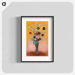 アートポスター-Vase of Flowers - オディロン ルドン Poster.