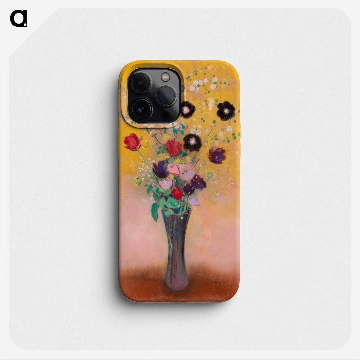 Vase of Flowers - オディロン ルドン Phone Case.