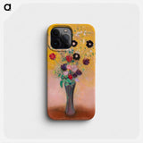 Vase of Flowers - オディロン ルドン Phone Case.