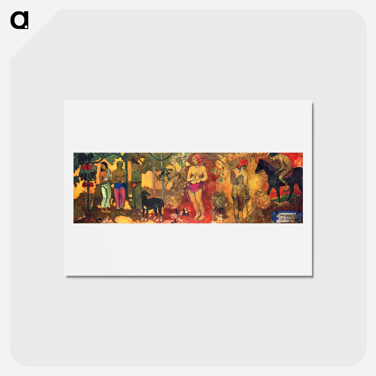 アートポストカード-Faa Iheihe - ポール ゴーギャン Postcard.
