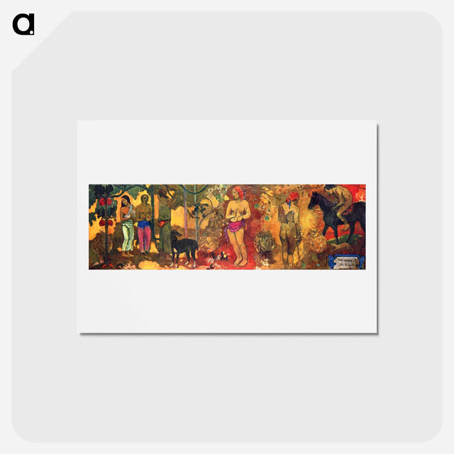 アートポストカード-Faa Iheihe - ポール ゴーギャン Postcard.