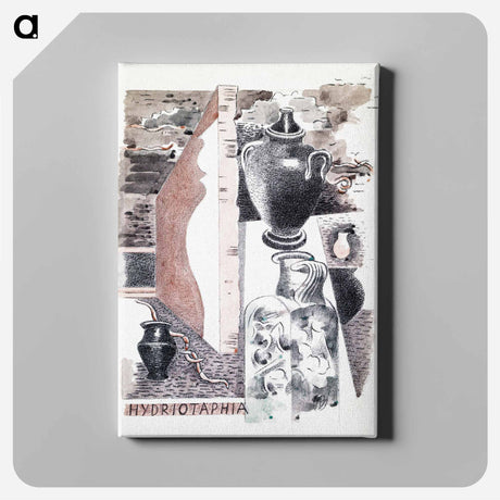 アートパネル-Design for Urne Buriall–Water Hath Proved the Smartest Grave - ポール ナッシュ Canvas.