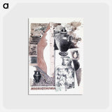 アートポストカード-Design for Urne Buriall–Water Hath Proved the Smartest Grave - ポール ナッシュ Postcard.
