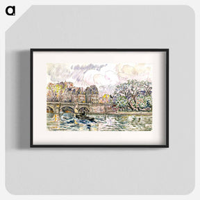 アートポスター-Paris: Le Place Dauphine - ポール シニャック Poster.