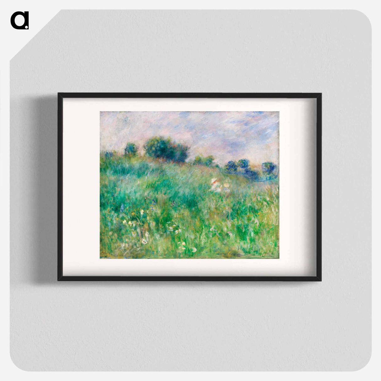 Meadow - Pierre Auguste Renoir Poster.