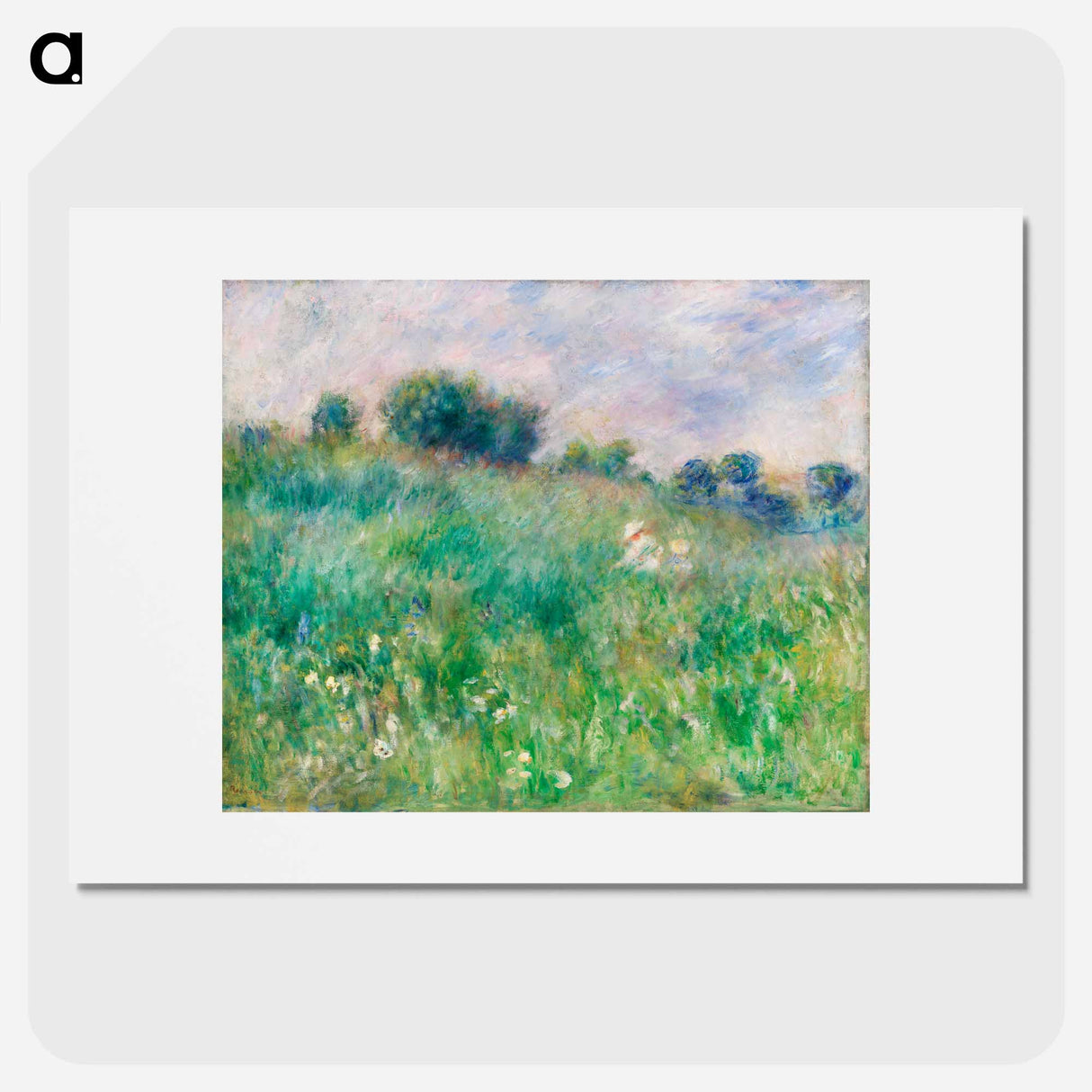 Meadow - Pierre Auguste Renoir Poster.