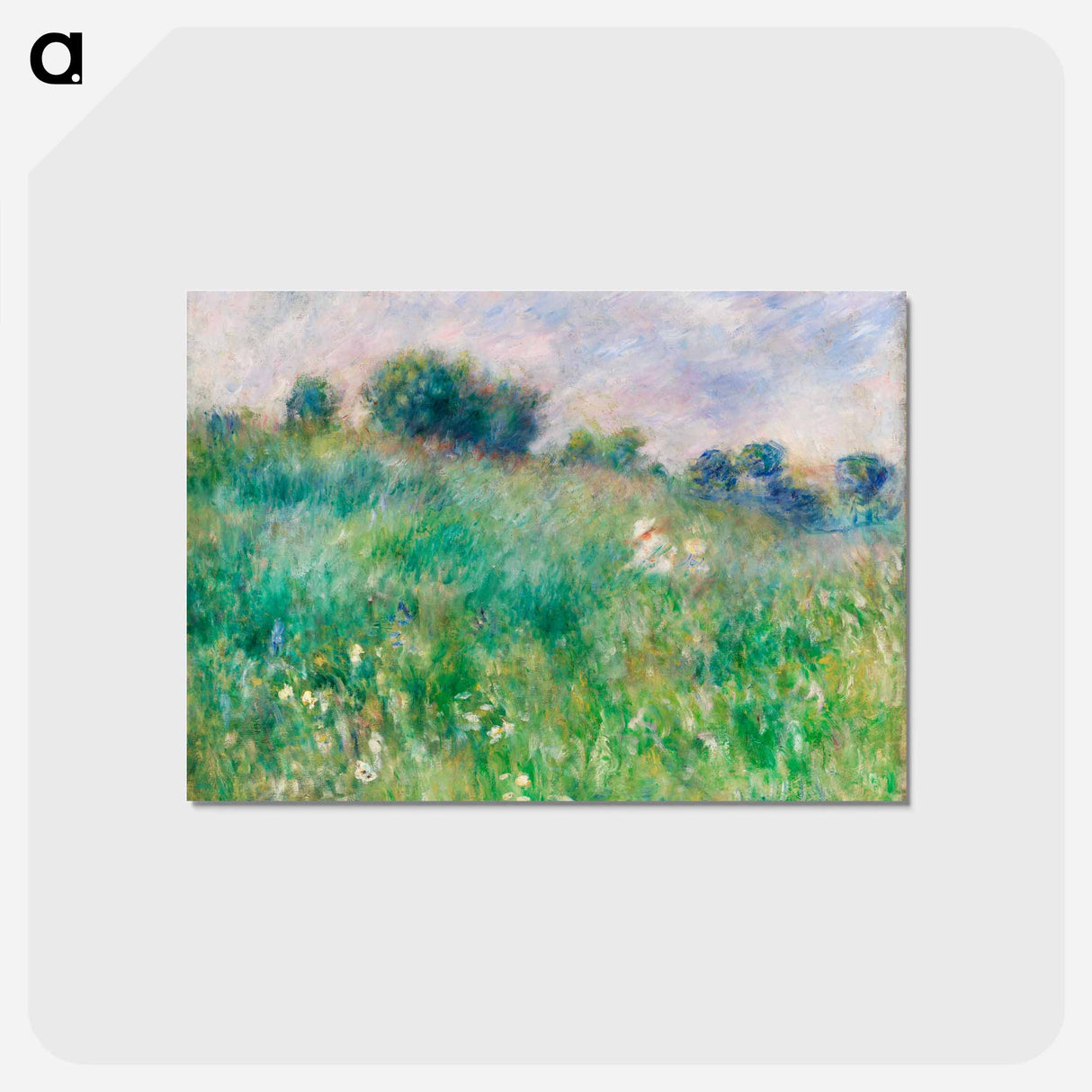 アートポストカード-Meadow - ピエール オーギュスト ルノワール Postcard.