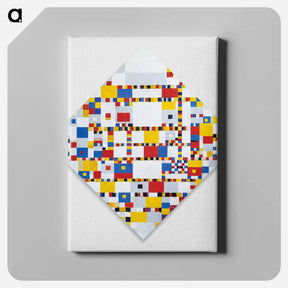 アートパネル-Victory Boogie Woogie - ピエト モンドリアン Canvas.