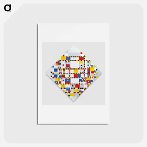 アートポストカード-Victory Boogie Woogie - ピエト モンドリアン Postcard.