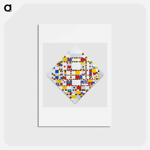 Victory Boogie Woogie - ピエト モンドリアン Postcard.