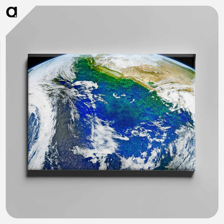アートパネル-Earth from Space
 - 地球 Canvas.