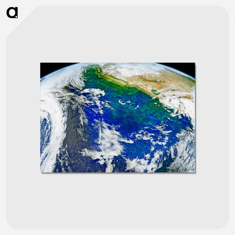 アートポストカード-Earth from Space
 - 地球 Postcard.