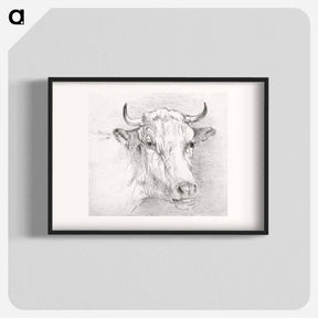 アートポスター-Head of a Cow - サミュエル コールマン Poster.