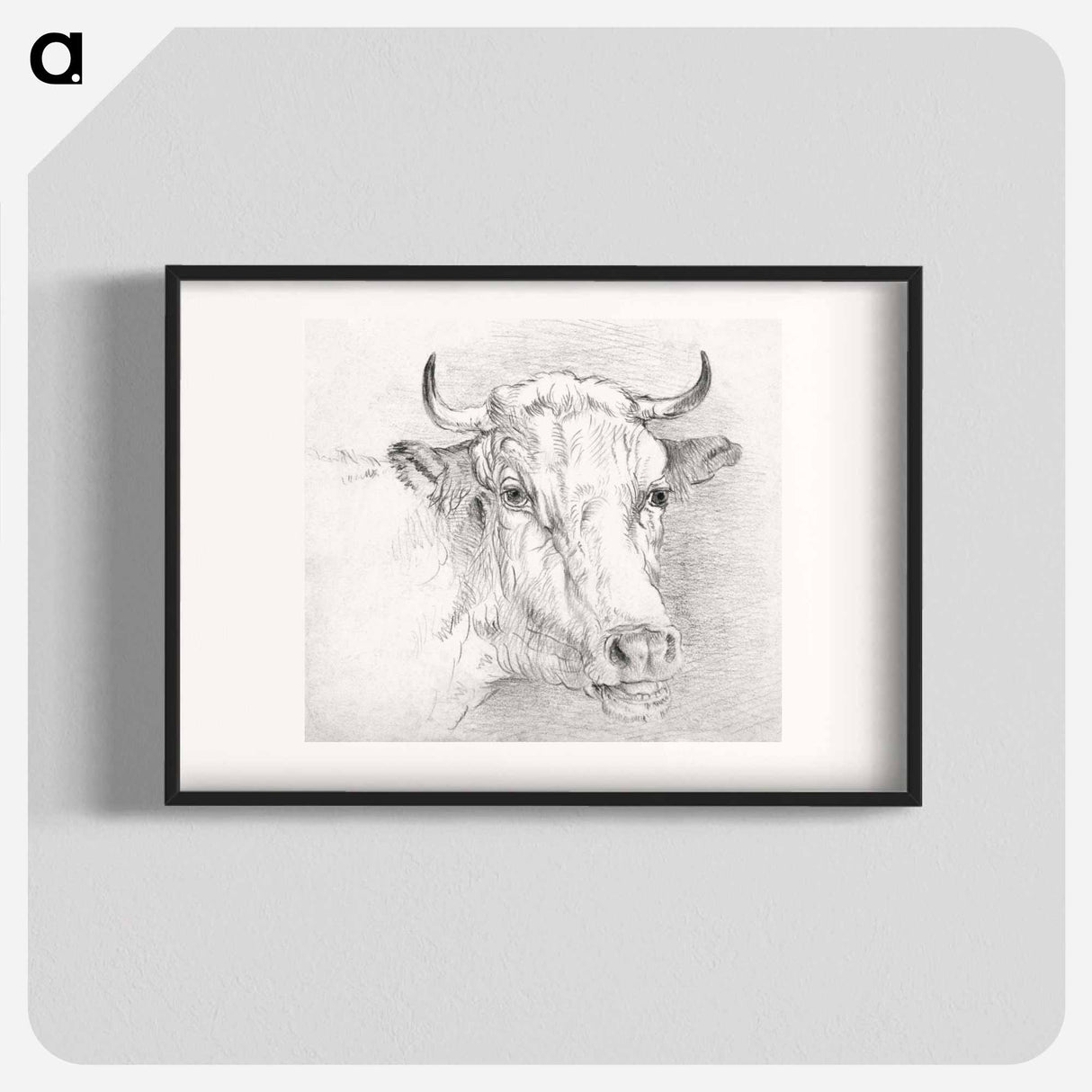 Head of a Cow - Samuel Coleman Poster.