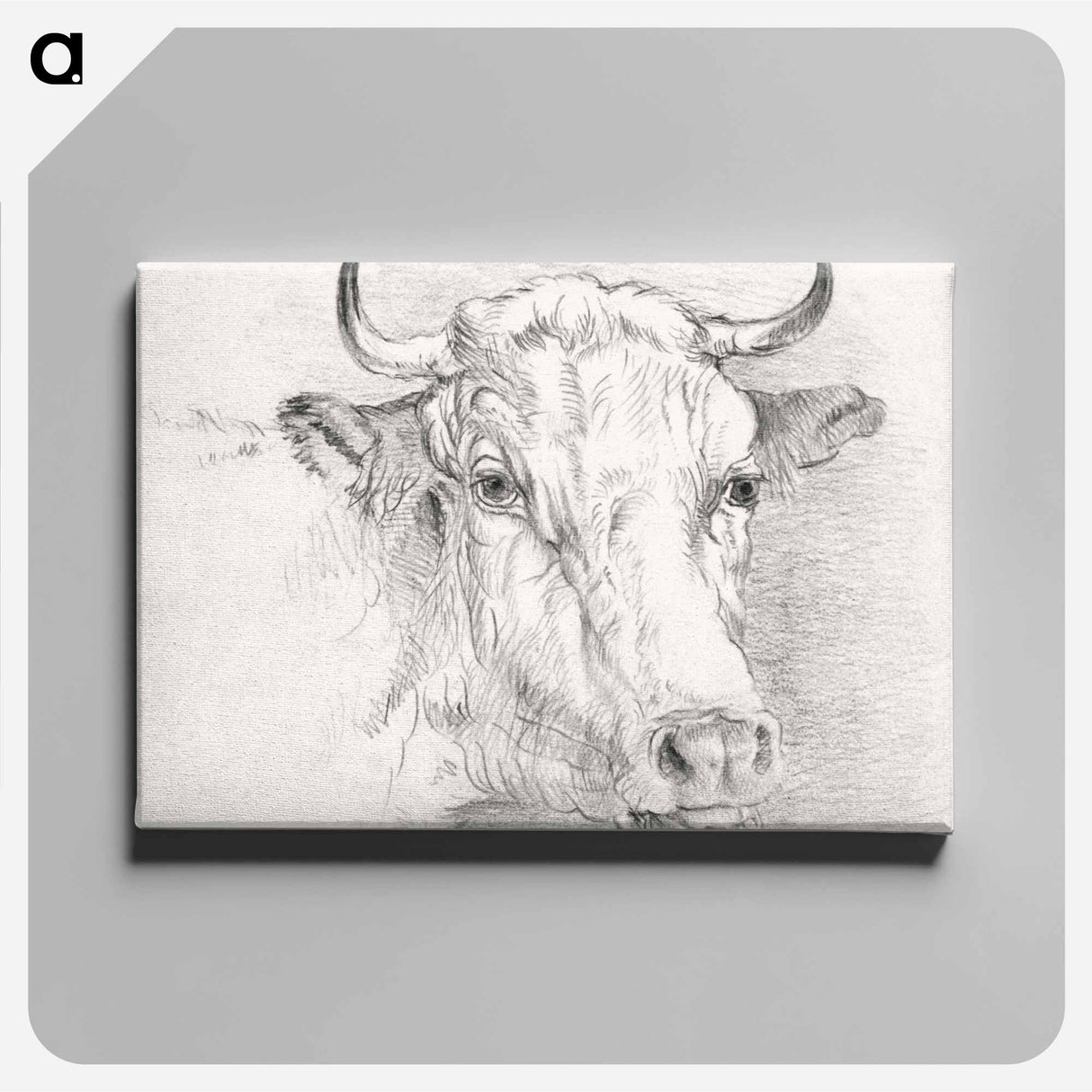 Head of a Cow - Samuel Coleman Canvas.