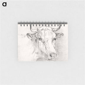 アートメモ帳-Head of a Cow - サミュエル コールマン Memo.