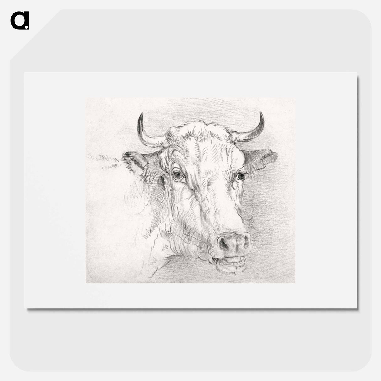 Head of a Cow - Samuel Coleman Poster.