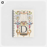 アートメモ帳-Guide for Constructing the Letter D from Mira Calligraphiae Monumenta
 - 書道のお手本 Memo.