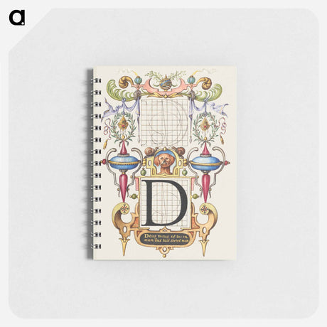 アートメモ帳-Guide for Constructing the Letter D from Mira Calligraphiae Monumenta
 - 書道のお手本 Memo.
