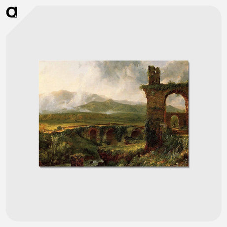 アートポストカード-A View near Tivoli (Morning) - トーマス コール Postcard.