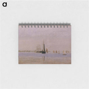アートメモ帳-Ships and Sailboats on the Delaware - トーマス エイキンズ Memo.