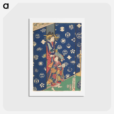 アートポストカード-Utagawa Kunisada Print
 - 歌川 国貞 Postcard.