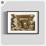 Interior of the Temple of Jupiter Ammon - View of the Ottoman Empire Poster.